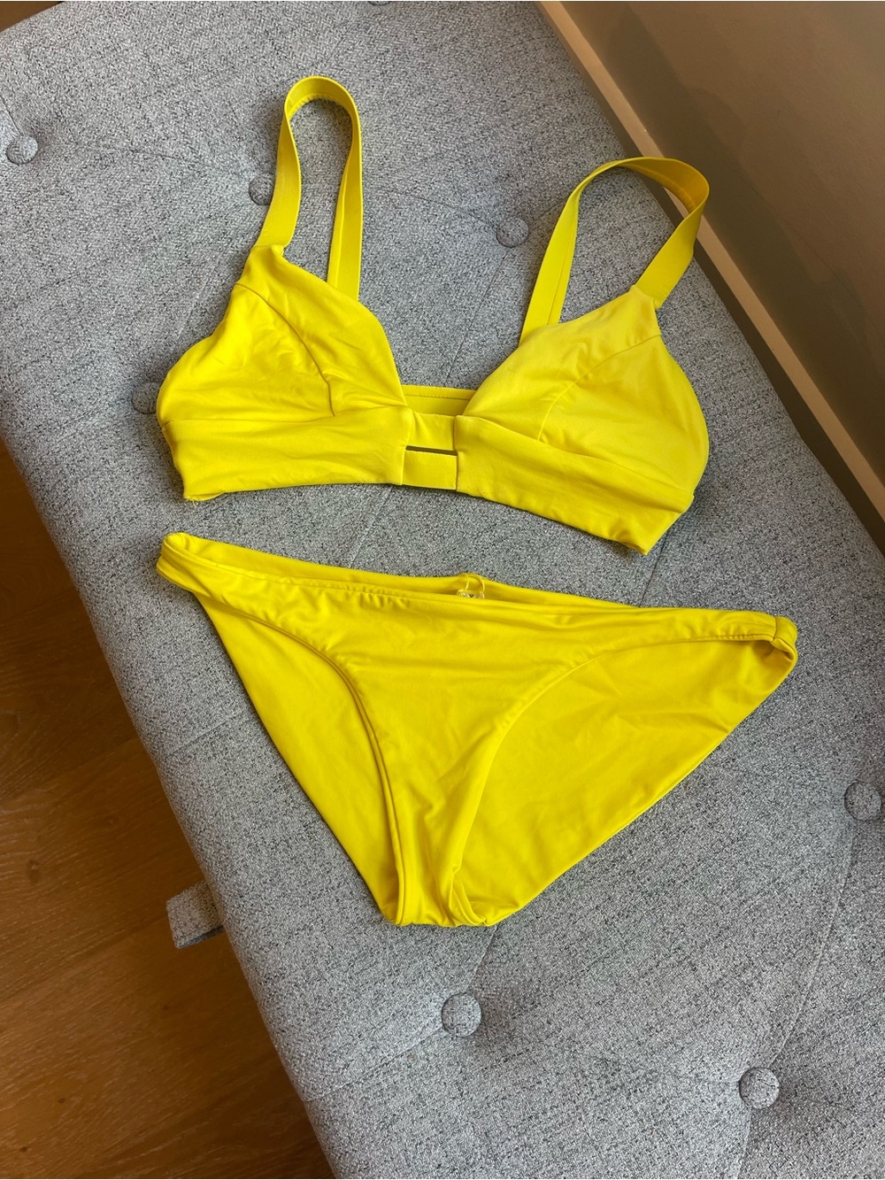 Vitamin A Sunny Yellow Two-Piece Swim Set